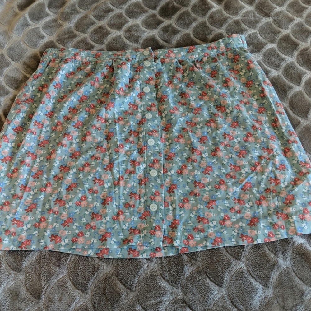 flower pattern skirt